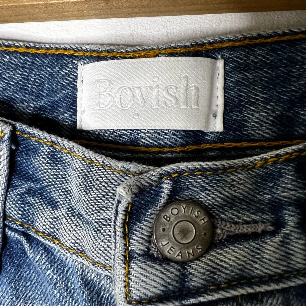 NEW Boyish The Tommy Gilda Crop High Waisted Jeans 26 - Picture 4 of 7